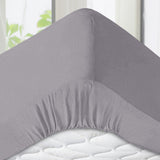 Grey Deep Fitted Sheets 25CM