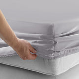 Grey Deep Fitted Sheets 25CM