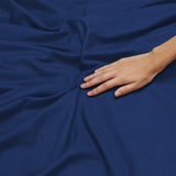 Navy Deep Fitted Sheets 25CM