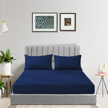 Navy Bed Sheets – Deep Fitted Sheets 25cm