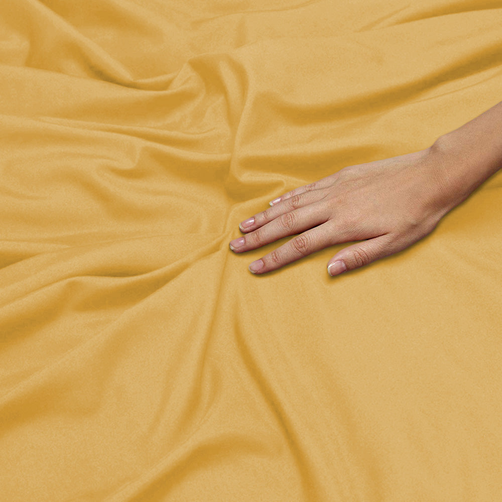 Extra Deep Fitted Bed Sheet 40CM Ochre