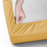 Ochre Deep Fitted Sheets 25CM