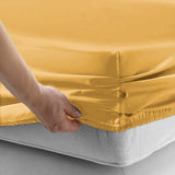 Ochre Deep Fitted Sheets 25CM