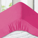 Pink Deep Fitted Sheets 25CM