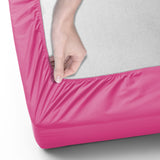 Pink Deep Fitted Sheets 25CM