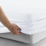 40cm white fitted sheets side look