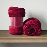 Burgundy Fleece Blanket