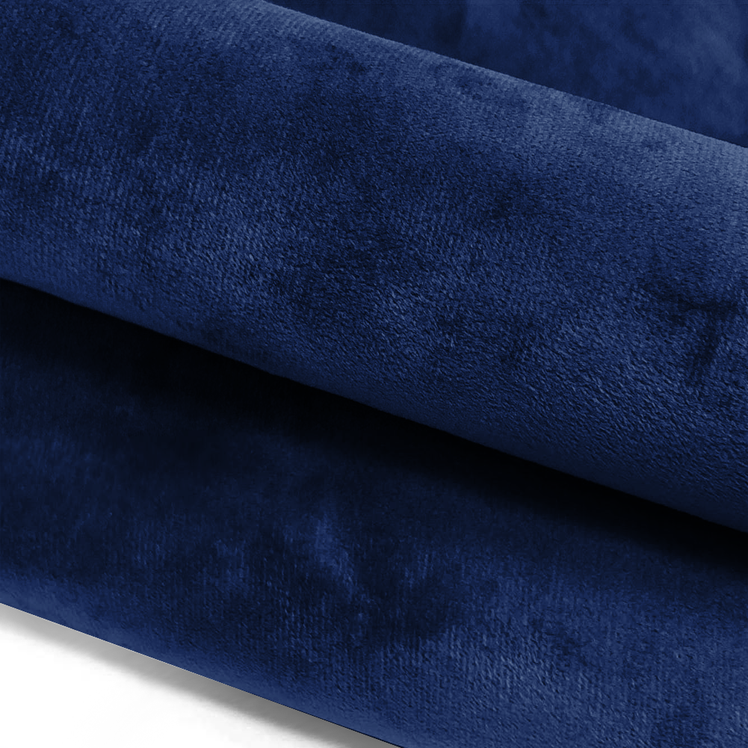 Crushed Velvet Blue Cushion Cover & Filled Cushion