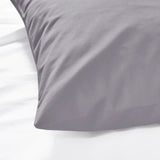 Grey Pillow Cases Plain Pair