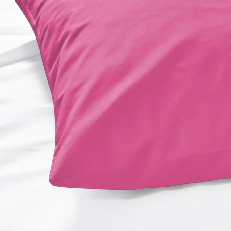 Pink Pillow Cases Plain Pair