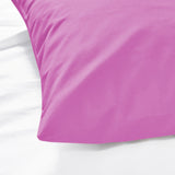 Purple Pillow Cases Plain Pair