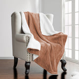 Camel Sherpa Throw Blanket