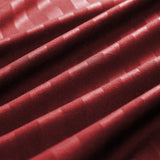 Stripe Burgundy Duvet Cover Set With Pillowcases