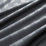 Stripe Charcoal Duvet Cover Set With Pillowcases