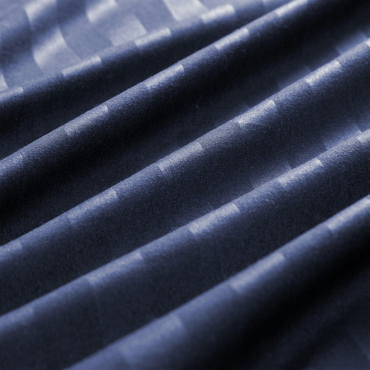 Stripe Navy Duvet Cover Set With Pillowcases