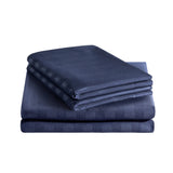 Stripe Navy Duvet Cover Set With Pillowcases