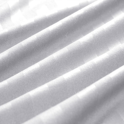 Stripe White Duvet Cover Set With Pillowcases