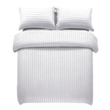 Stripe White Duvet Cover Set With Pillowcases