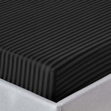 Black Stripe Fitted Sheet 25CM