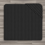 Black Stripe Fitted Sheet 25CM