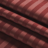 Burgundy Stripe Fitted Sheet 25CM