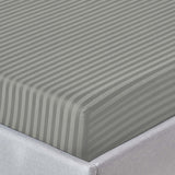 Grey Stripe Fitted Sheet 25CM