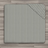 Grey Stripe Fitted Sheet 25CM