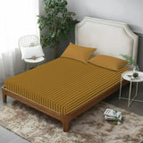 Ochre Stripe Fitted Sheet 25CM