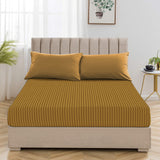 Ochre Stripe Fitted Sheet 25CM