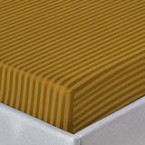 Ochre Stripe Fitted Sheet 25CM