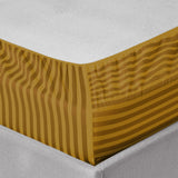 Ochre Stripe Fitted Sheet 25CM