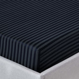 Navy Stripe Fitted Sheet 25CM