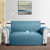 Waterproof Sofa Settee Cover teal and beige