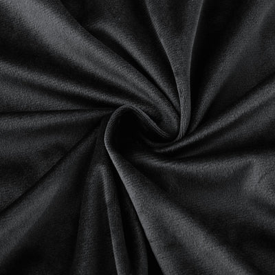 Crushed Velvet Duvet Cover Set Black