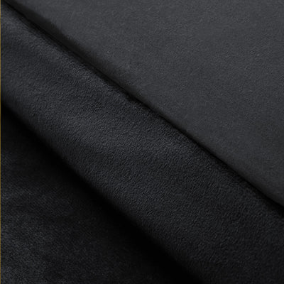 Crushed Velvet Duvet Cover Set Black