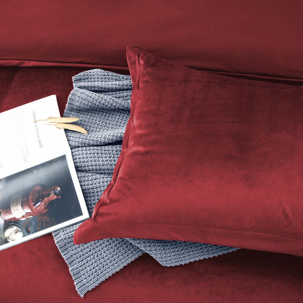 Velvet Duvet Cover Sets with Pillow Shams