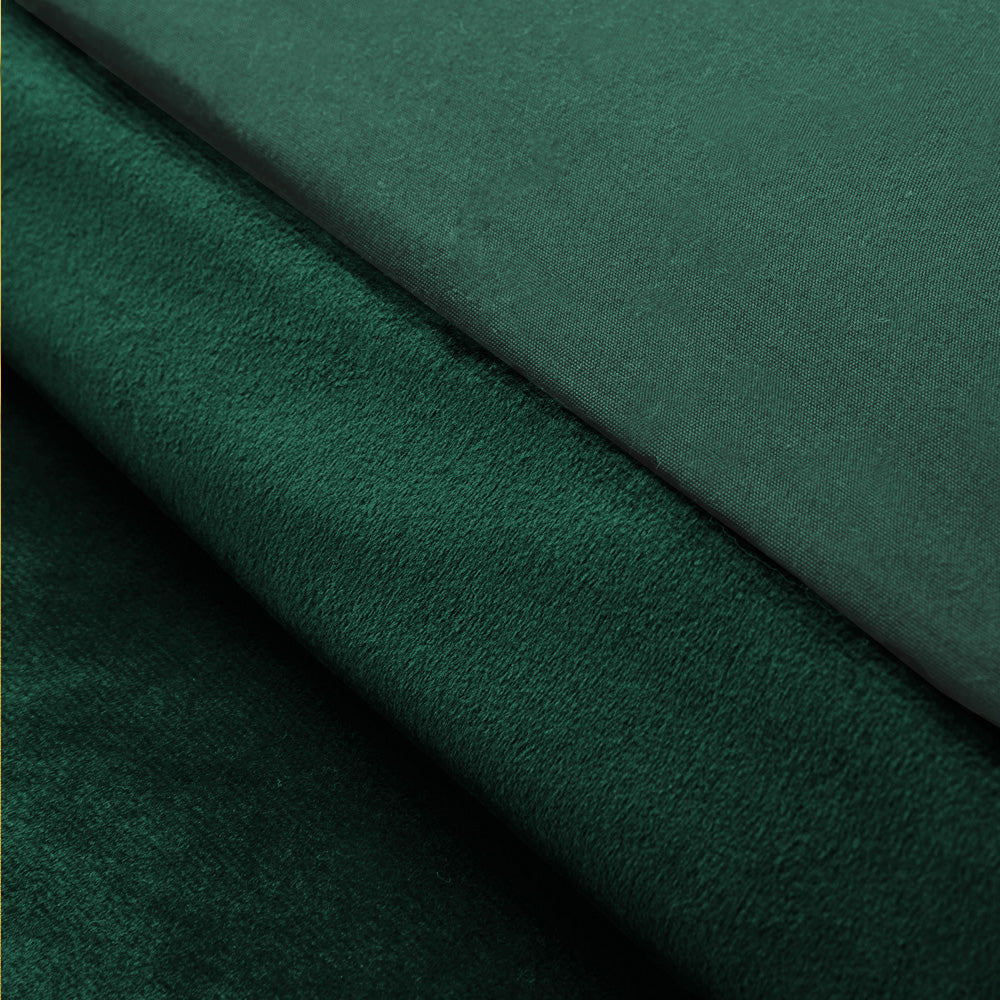 Crushed Velvet Duvet Cover Set Green