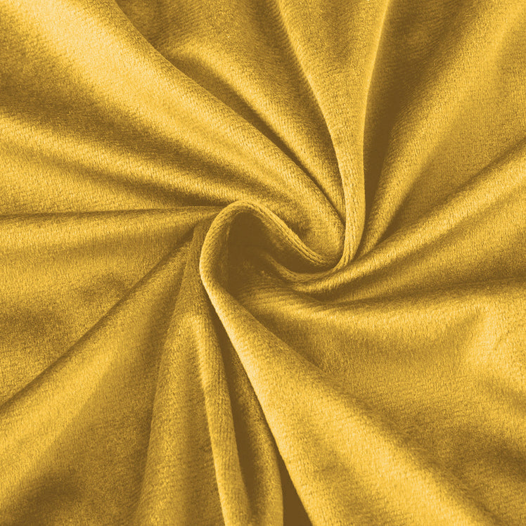 Crushed Velvet Duvet Cover Set Ochre