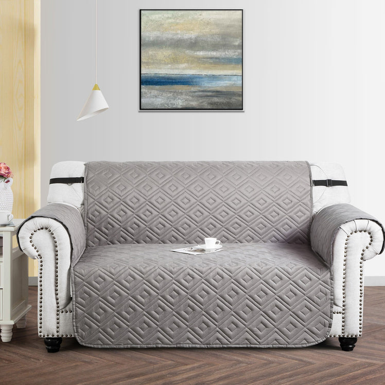 waterproof sofa cover in silver