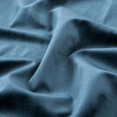 Crushed Velvet Navy Duvet Cover & Matching Eyelet Curtain