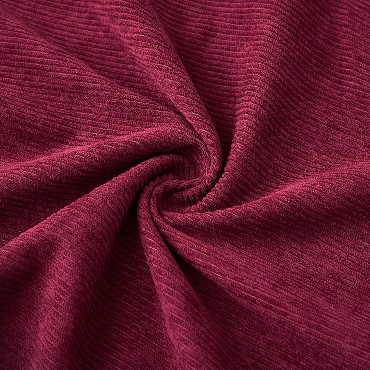 Velvet Corduroy Cushion Covers Red
